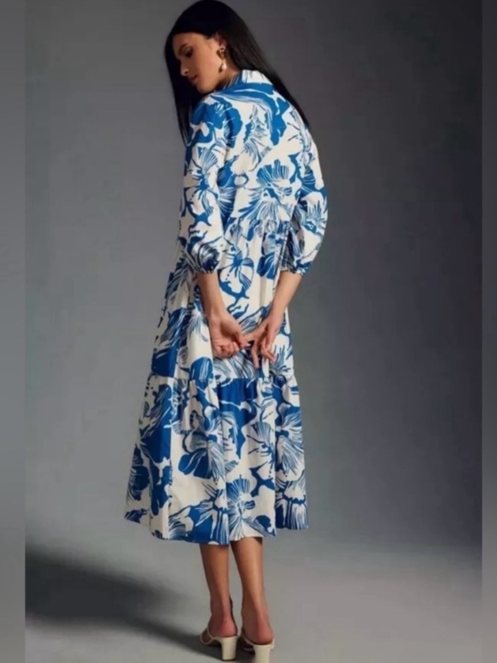 Anthropologie Maeve Bettina Floral Shirt Dress - Picture 3 of 6